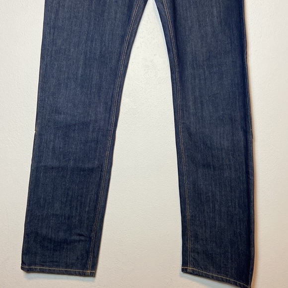 Ksubi Dee Dee Jeans Raw Rinse Indigo Dark Wash Straight Leg Button Fly Size 31 - Picture 2 of 10